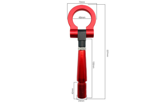 Simoni Racing Towing Eye - Metal - Red - Length 23.7cm - 300g, Image 7