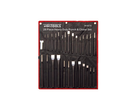 28-piece heavy-duty driver and chisel set
