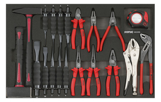 Sonic Hammer, Pliers & Chisel Set (German) 22 Piece
