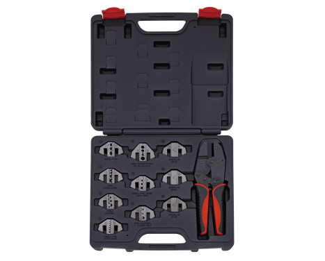 Cable crimping tool with interchangeable jaws 11 pcs.