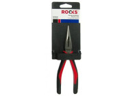 Rooks Locking pliers Flat round nose 160 mm