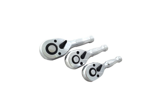 Stubby ratchet set with Quick Release 1/4, 1/2 & 3/8 - 72 teeth, Image 5