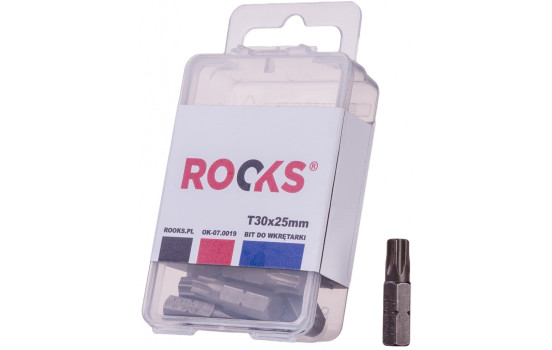 Rooks Bit set for 1/4" T30, 10 pieces