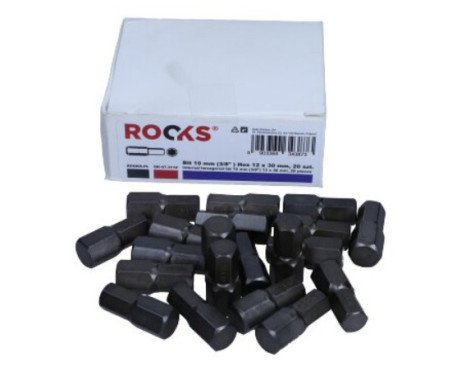 Rooks Bit 10 mm (3/8") Hex 12 mm x 30 mm, 20 pieces