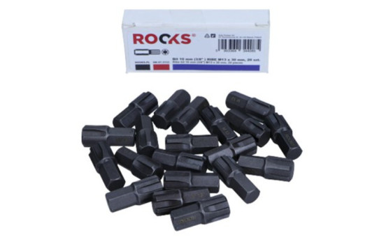 Rooks Bit 10 mm (3/8") Ribe M13 x 30 mm, 20 pieces