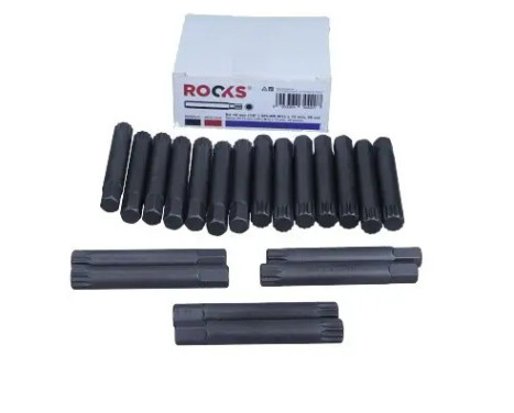 Rooks Bit 10 mm (3/8") spline M12 x 75 mm, 20 pieces