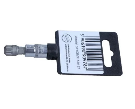 Rooks Bit Socket 1/4", multi-tooth M9, Image 2