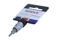 Rooks Bit Socket 1/4", Torx 5 with hole TS10