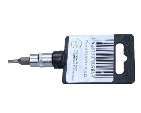 Rooks Bit Socket 1/4", Torx with hole T15, Image 2