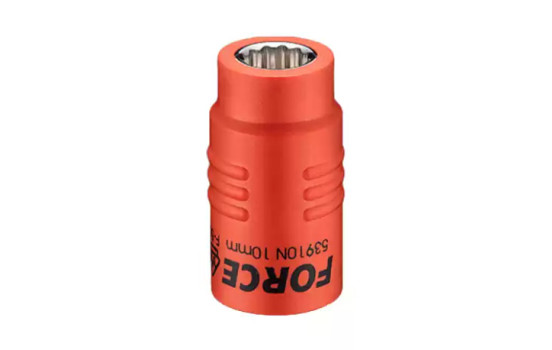Force Socket 3/8", 12-sided insulated 18mm