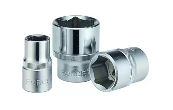 Force Socket 3/8", 6-sided 22mm