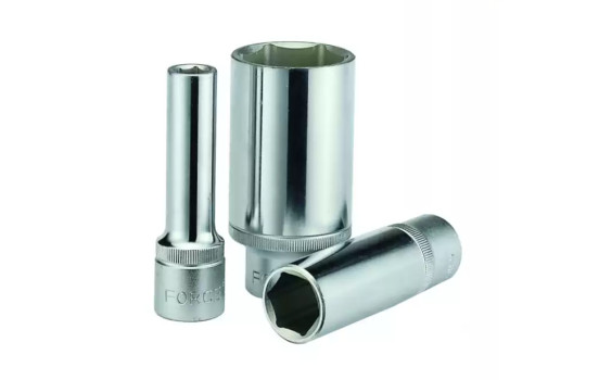 Force Socket long 1/2", 6-sided 19mm
