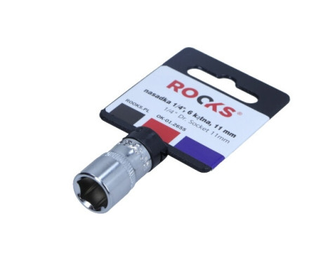 Rooks Socket 1/4", 6-sided, 11 mm