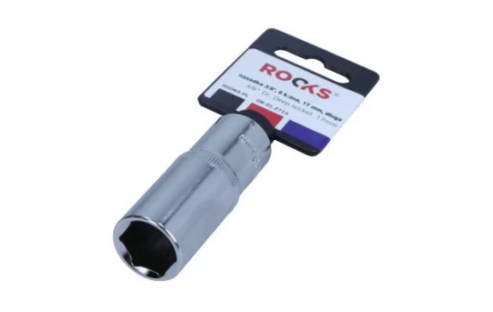 Rooks Socket 3/8", 6-sided, 17 mm, long