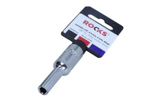 Rooks Socket 3/8", 6-sided, 6 mm, long