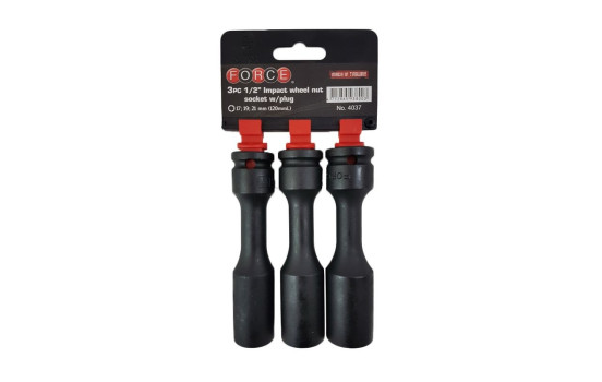 1/2" Impact Socket Set Long 3-Piece, Image 2