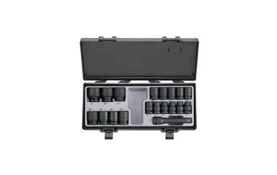19 Piece 1/2" 6pt. Impact Socket Set