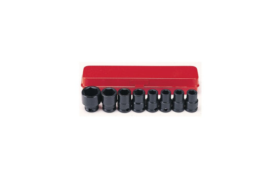 3/8" Impact Socket Set SAE 8 Piece, Image 2