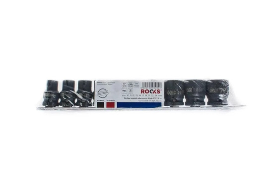 Rooks Impact socket set 1/2" 6-sided, 10-24 mm, 10-piece, Image 2