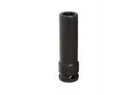 Force Power socket thin wall long 6-sided 1/2": 22mm