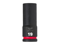 Milwaukee SHOCKWAVE™ Impact Socket 1/2" long 19 mm - 1 piece