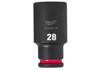 Milwaukee SHOCKWAVE™ Impact Socket 1/2" long 28 mm - 1 piece