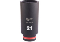 Milwaukee SHOCKWAVE™ Impact Socket 3/8" deep 21mm-1pc