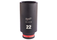 Milwaukee SHOCKWAVE™ Impact Socket 3/8" deep 22mm-1pc