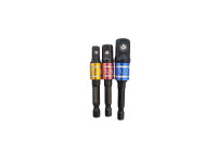 3PC Impact Driver Color Coded Socket Adapters