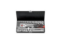 1/2" Socket set 12-sided 16 pieces