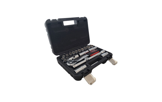 20 Piece 1/2" Socket Wrench Set with Ratchet (Metric) 10/24mm, Image 2