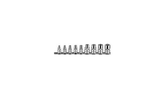 3/8" Socket set Torx 9 pieces