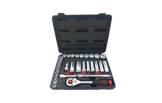 30pc 3/8"DR. 6pt. Flank Socket set