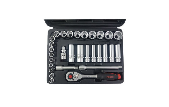 30pc 3/8"DR. 6pt. Flank Socket set, Image 3