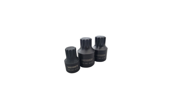 9 Piece Stubby Impact Spline Bit Socket Set M4 to M18 Low Profile, Image 6