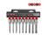 9pc 1/2" DR. Star tamperproof socket bit set (100mmL)