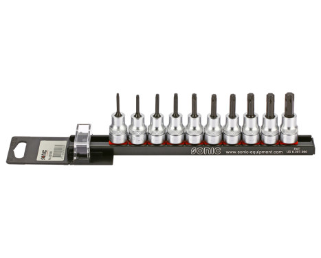 Bitdopset 3/8 ", TX 10-piece on rail