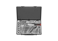 Force 1/2" 6-point socket set 39 pieces
