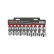 Force 1/2" 6-sided Knee joint socket set 10-piece, Thumbnail 2