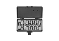 Force 1/2" Bit Socket Set Allen SAE 10 Piece