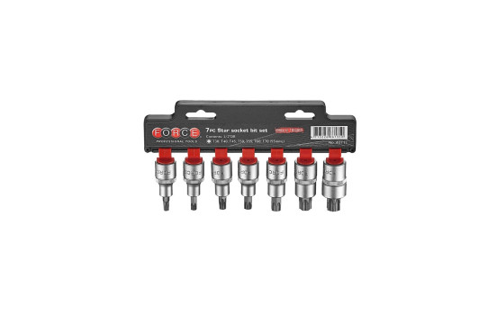 Force 1/2" Socket Set Torx 7-piece