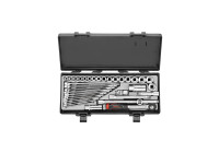 Force 3/8" 12-point socket and wrench set, 36 pieces