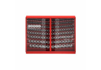 Force Socket Set 1/2" 12-sided 163 pieces