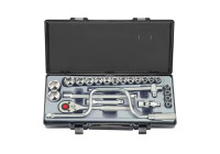 Force Socket Set 1/2" 6-sided SAE 24 pieces