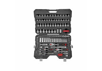 Force Socket Set 1/4", 3/8" & 1/2" 6-sided & Bit Sockets 180-piece