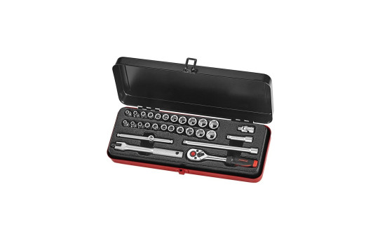 Force Socket Set 1/4" 6-sided 28-piece