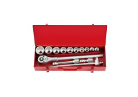 Force Socket Set 3/4" 12-sided 14 pieces