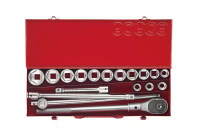 Force Socket Set 3/4" 12-sided 18 pieces