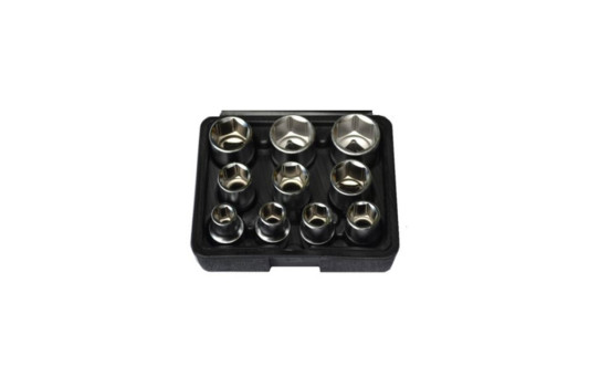 Socket set 1/2" SAE 10 pieces, Image 2