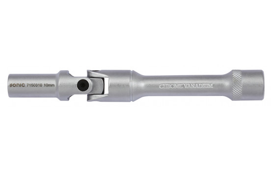 Cardan socket 3/8", hexagon, 10mm